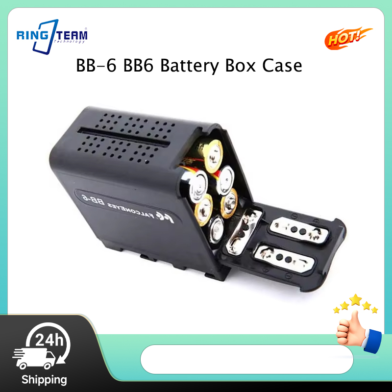 Video Led Light Panel - Caja de Baterías BB-6 para 6