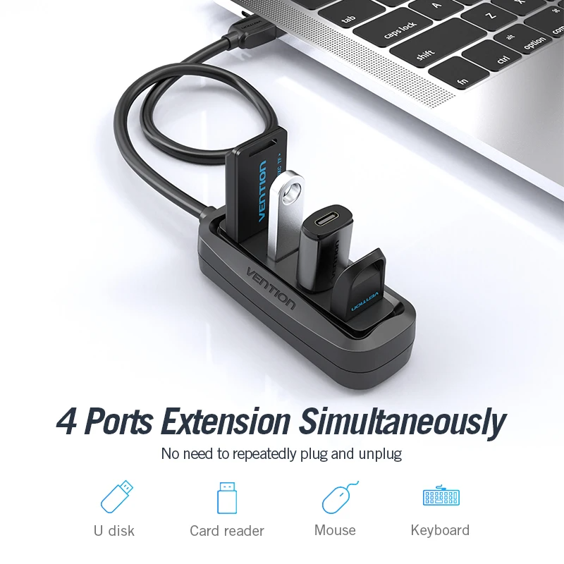 Vention USB 2,0 HUB de 4 puert - Photography Kit Xiaomi reseña y precio